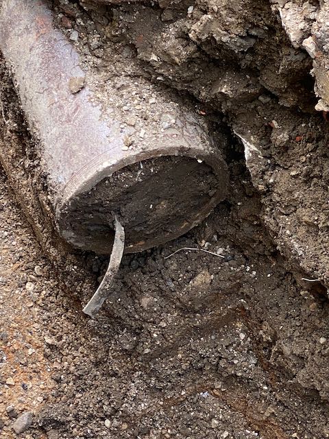 Mill lane pipe blockage