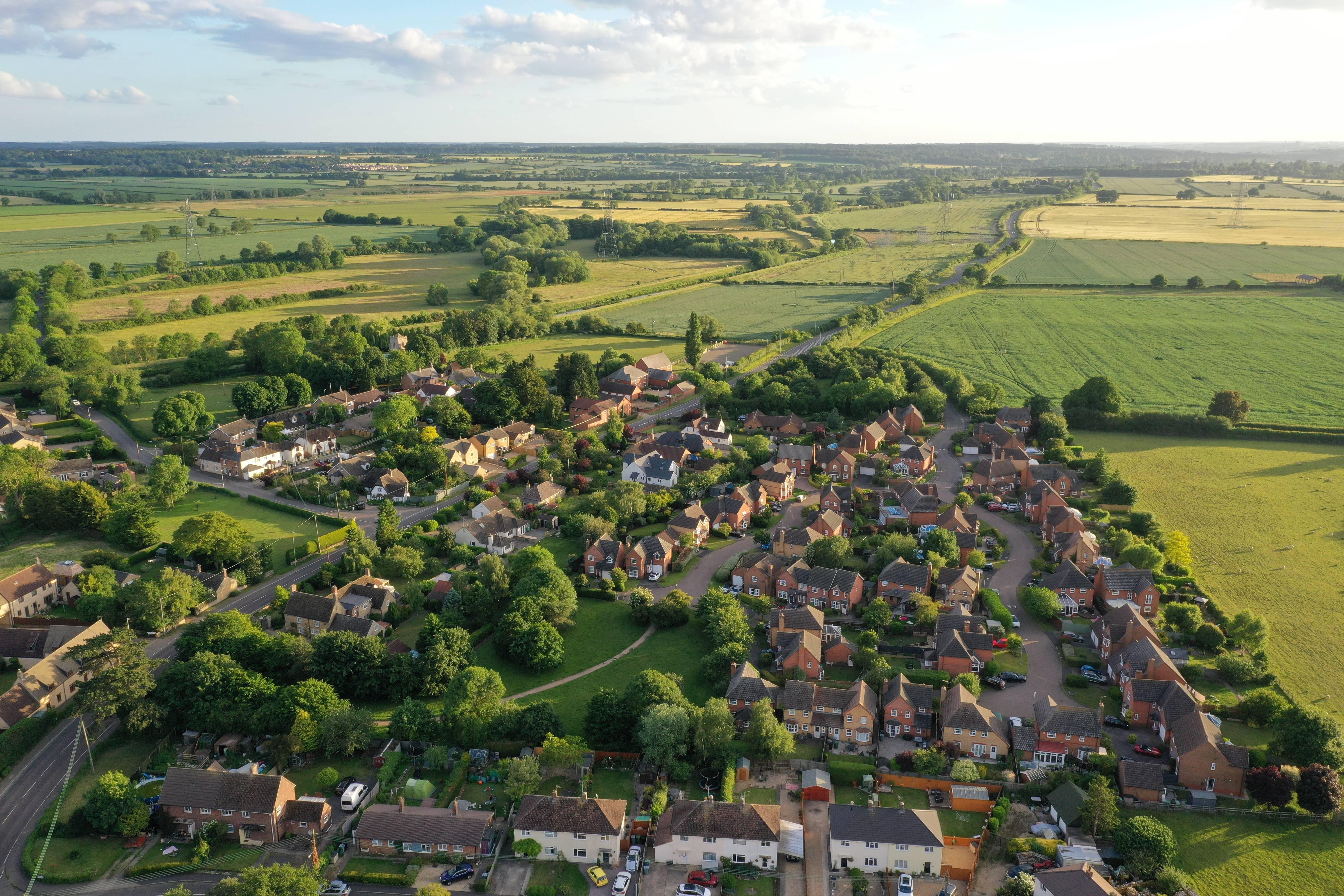 Tallington aerial looking west 5472x3648