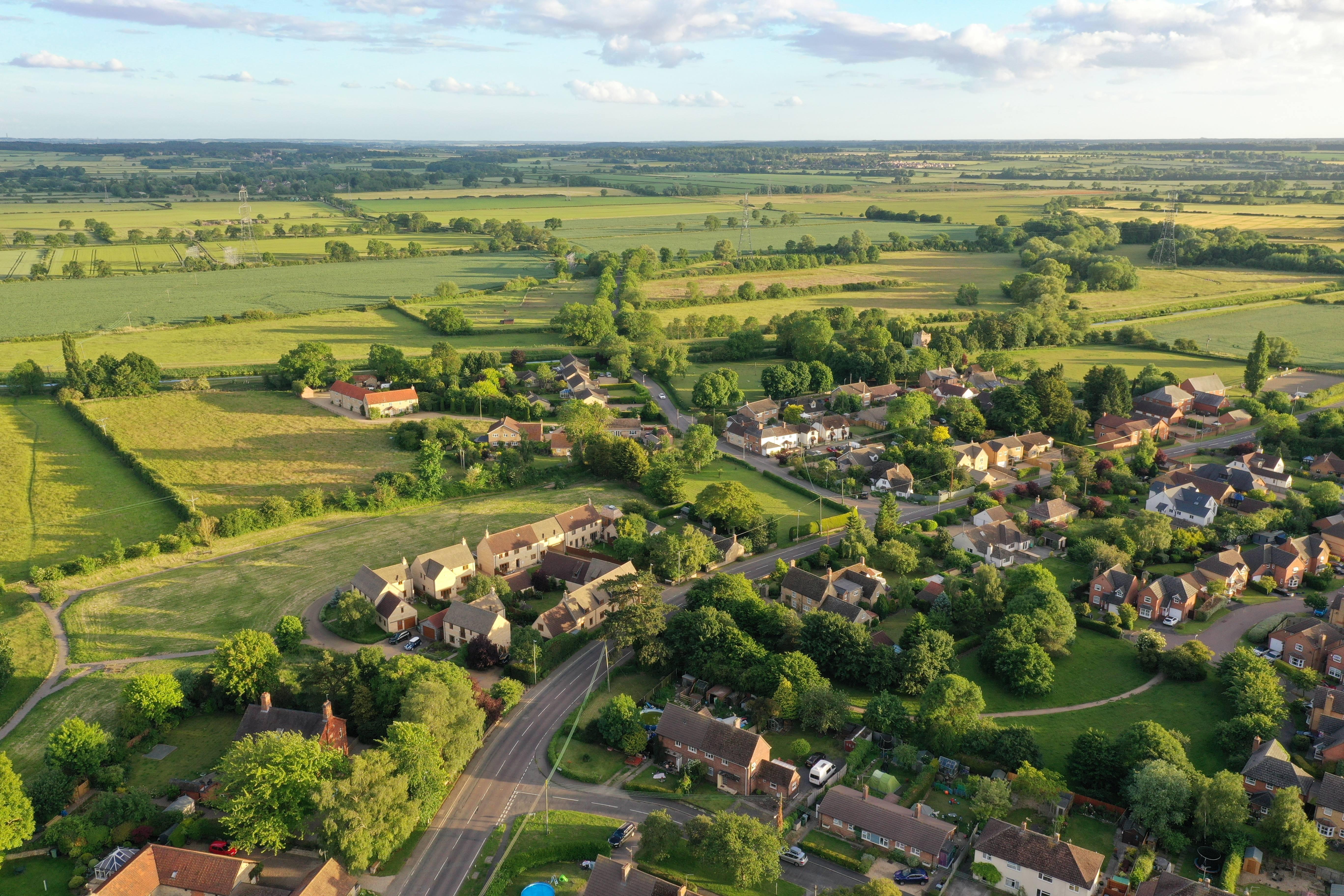 Tallington aerial looking sw 5472x3648